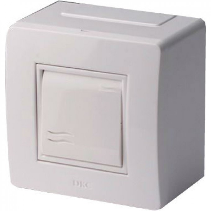 Коробка в сборе DKC BRAVA с выключателем, белая 10002 Коробка в сборе DKC BRAVA с выключателем, белая 10002