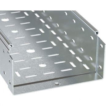 Лоток перфорированный DKC 300х100 L 2000 1,2 мм, горячеоцинкованный